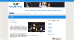 Desktop Screenshot of gmdietworks.com